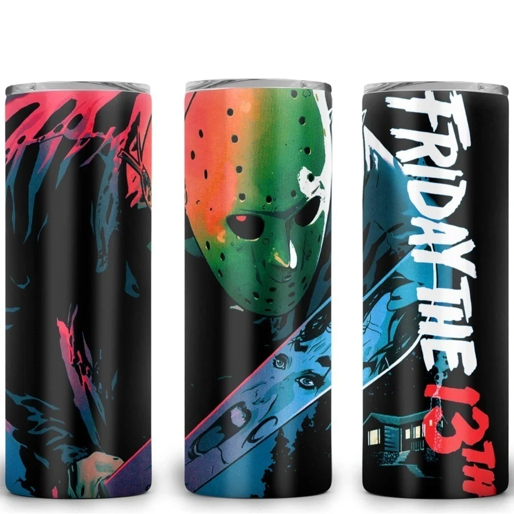 Friday the 13th insulated stainless steel metal tumbler - Picture 1 of 1